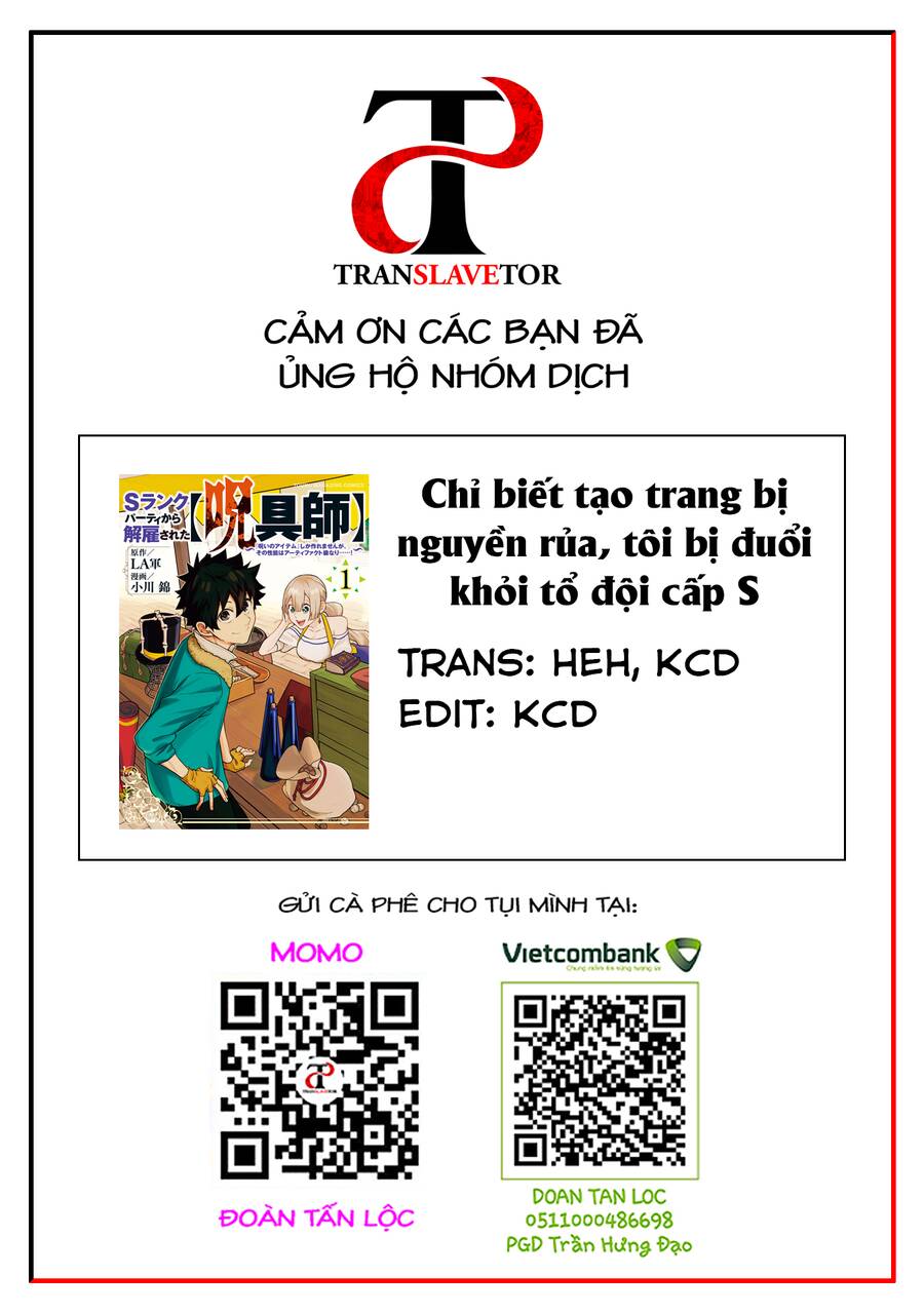 Chỉ biết chế tạo trang bị nguyền rủa, tôi bị đuổi khỏi tổ đội cấp S Chapter 10 - Next Chapter 11.1